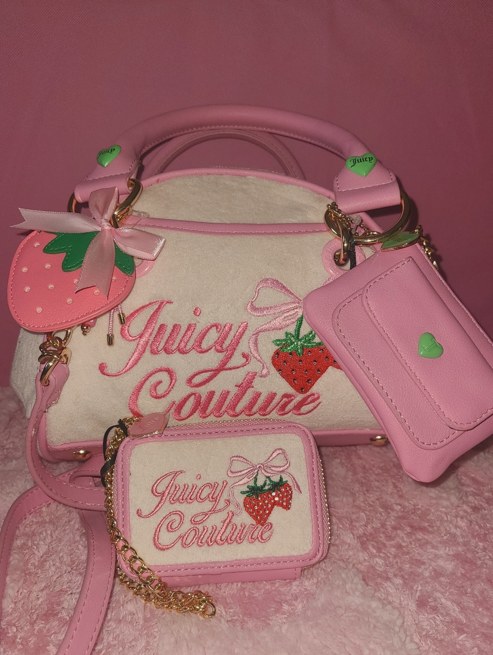 Juicy Couture Bag & Wallet Set 🍓 Strawberry Bag 🍓